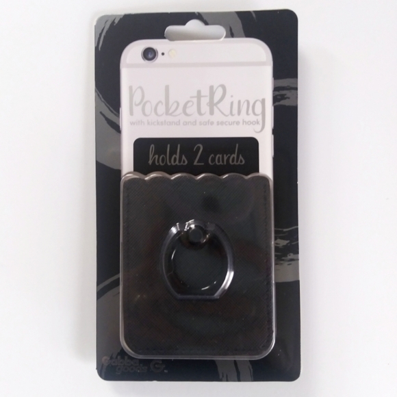 Phone Pocket Ring Ultra-Slim Credit Card Pocket - Picture 1 of 3